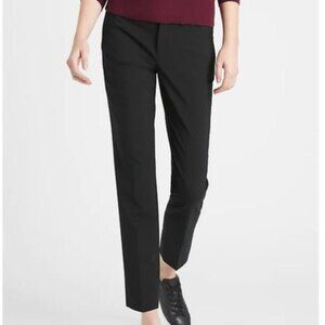 Black Banana Republic Slim Straight-Fit Washable Italian Wool Blend Pants (NWT)